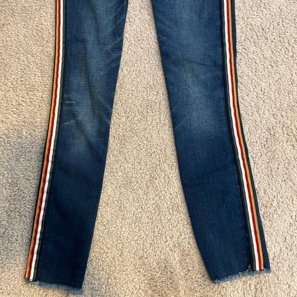 Abercrombie & Fitch Women’s “Simone High Rise” Striped Jeans Size 00 - Picture 4 of 11